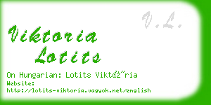 viktoria lotits business card